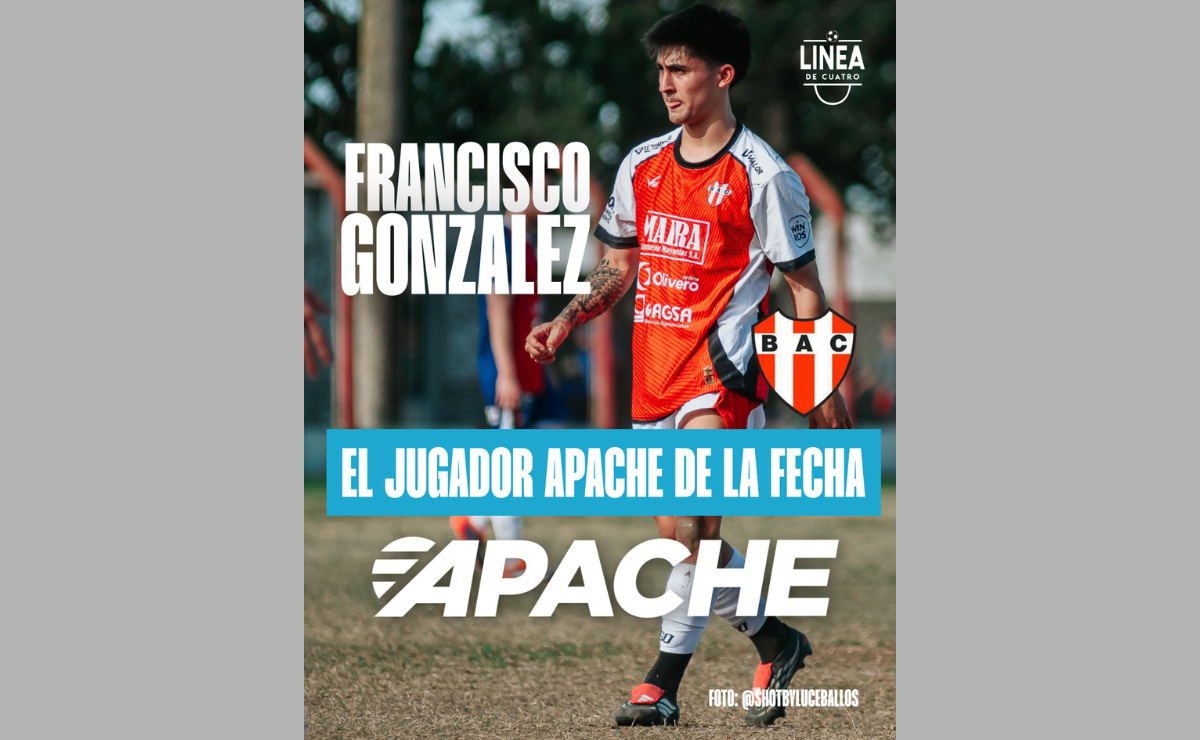Francisco González es el Jugador APACHE de la Fecha 14